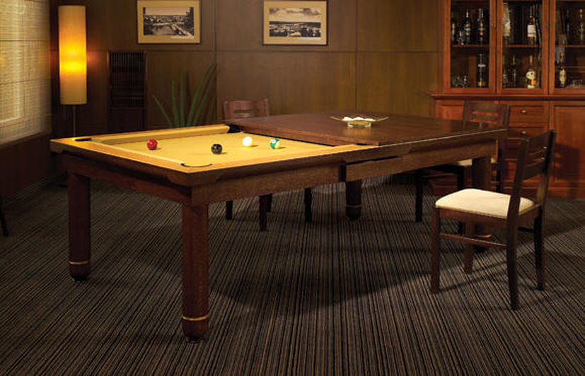 Pool Table with Matching Dining Top