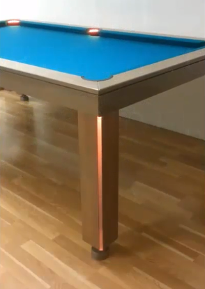 Brown Dining Room Pool Table