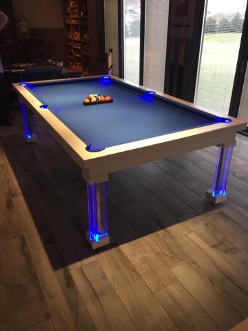 Stunning Dining Room Pool Table